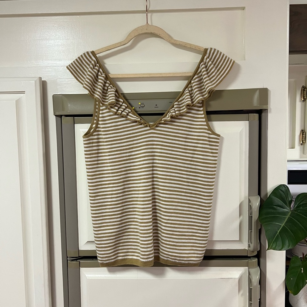 Madewell Wool Ruffle Top - Picture 2 of 10